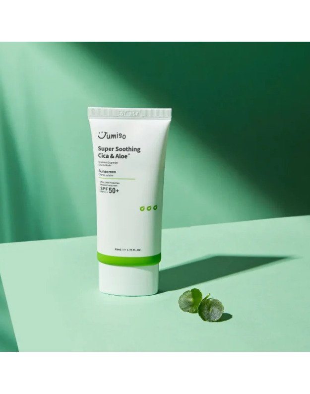 Jumiso Super Soothing Cica & Aloe Sunscreen SPF50+ apsauga nuo saulės